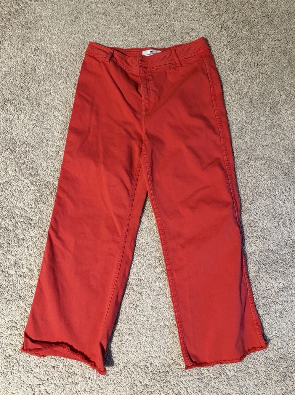 Vineyard Vines Women's 29 Nantucket Red Pants Straight Crop Excellent